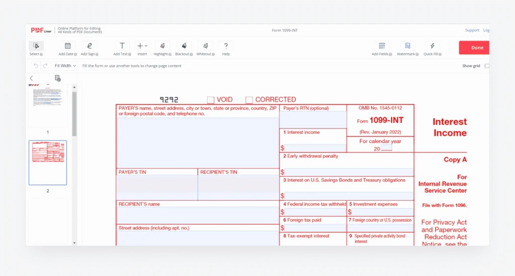 How to Fill Out Form 1099-INT: A Concise Guide