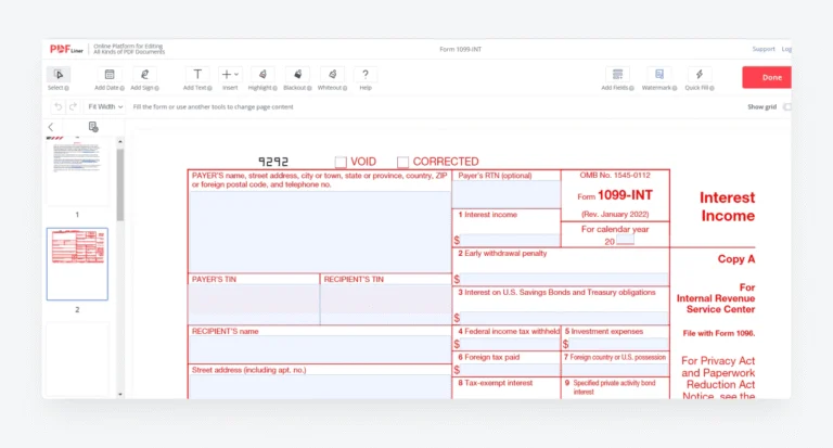 How to Fill Out Form 1099-INT: A Concise Guide