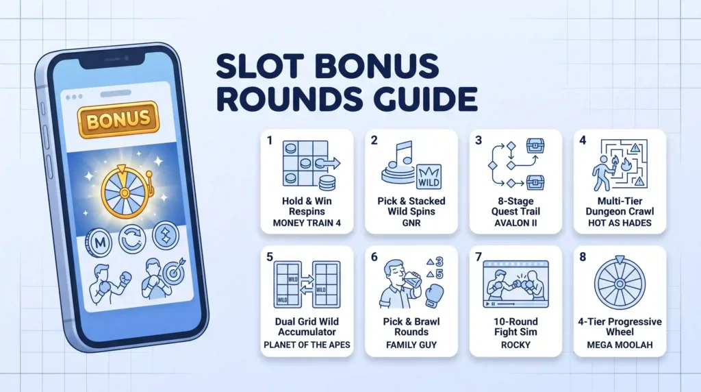 Top 8 Slot Games Online Bonus Rounds: Mechanics, RTP, and Payout Potential