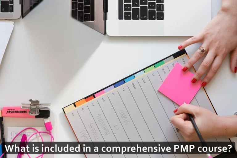 What is included in a comprehensive PMP course