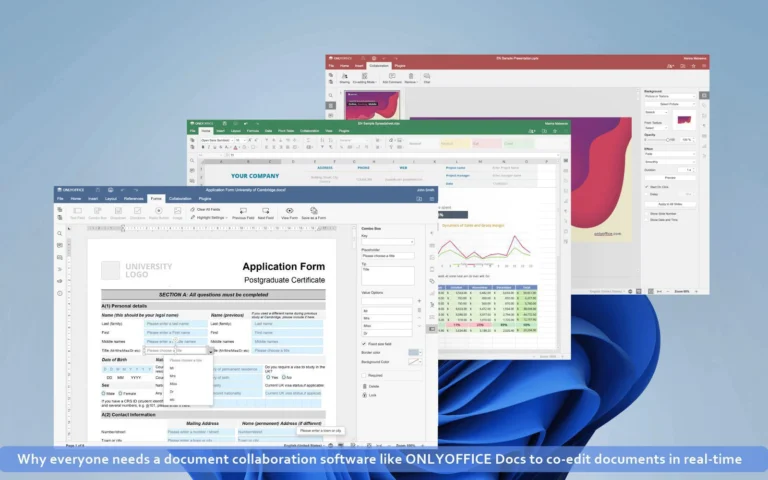 Why everyone needs a document collaboration software like ONLYOFFICE Docs to co-edit documents in real-time