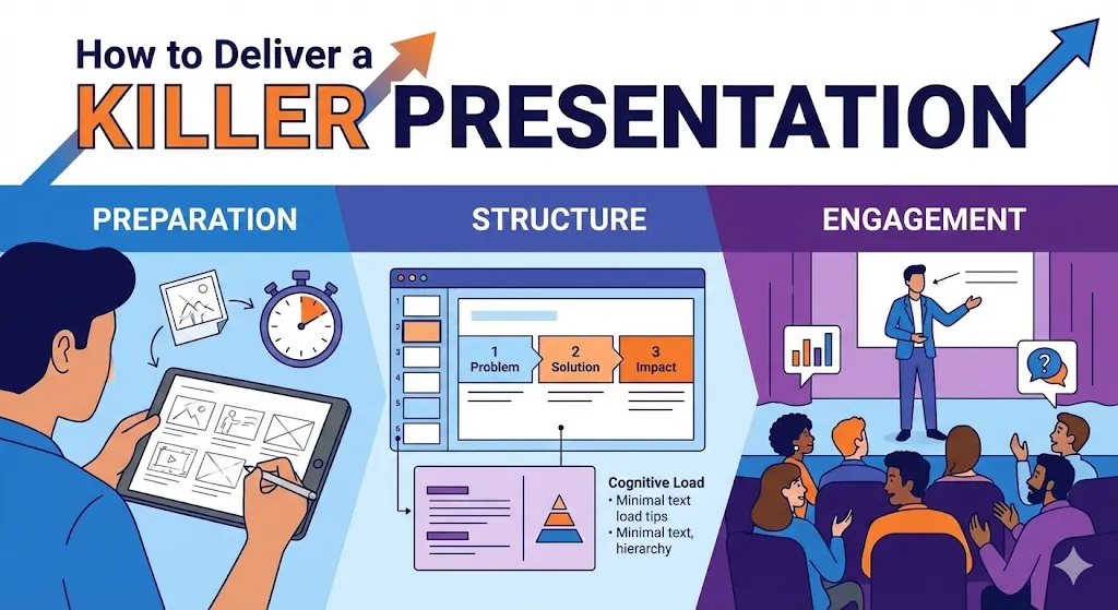 How to Deliver a Killer Presentation: Preparation, Structure, and Engagement