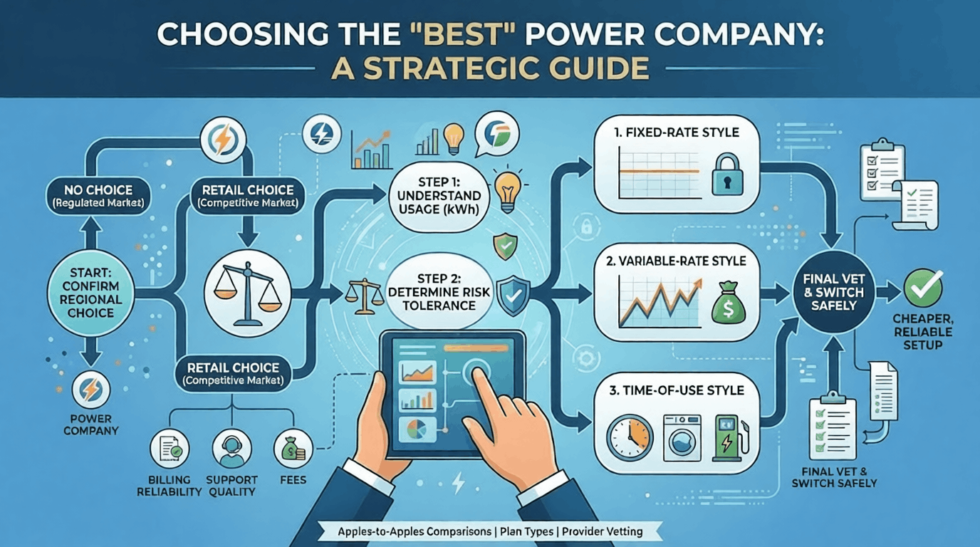 How to Choose the Best Electricity Provider (or Plan) for Your Home or Small Business