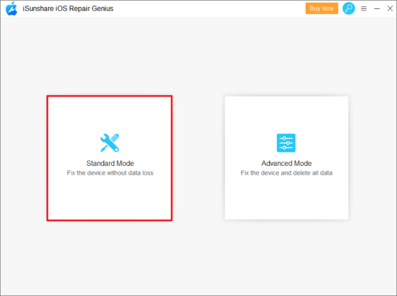 iSunshare iOS Repair Genius Modes