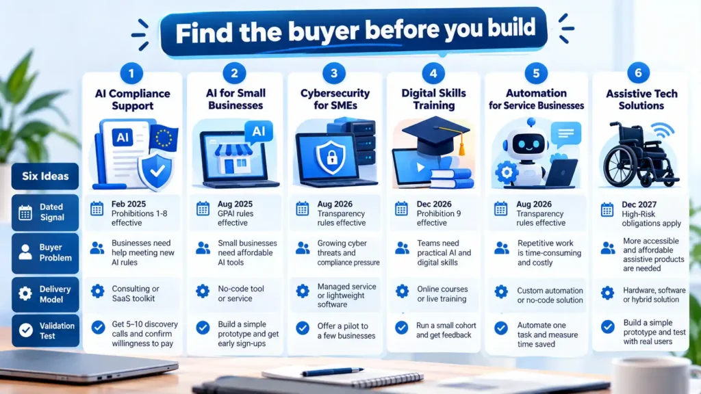 Tech Business Ideas Worth Exploring in 2026: 6 Opportunities and How to Test Them