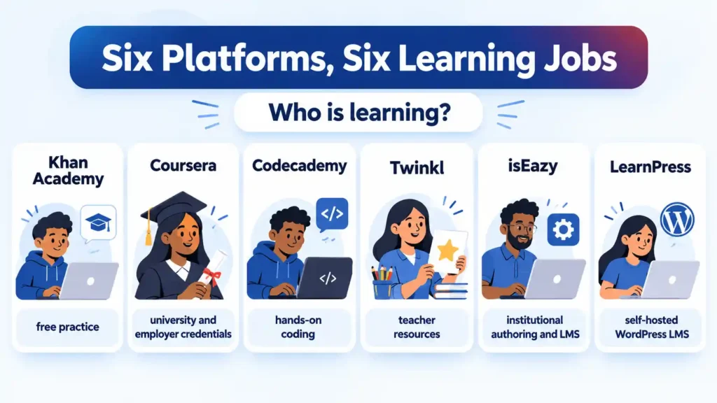 How Six Educational Platforms Fit Different Learners in 2026