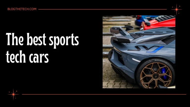 The best tech sports cars