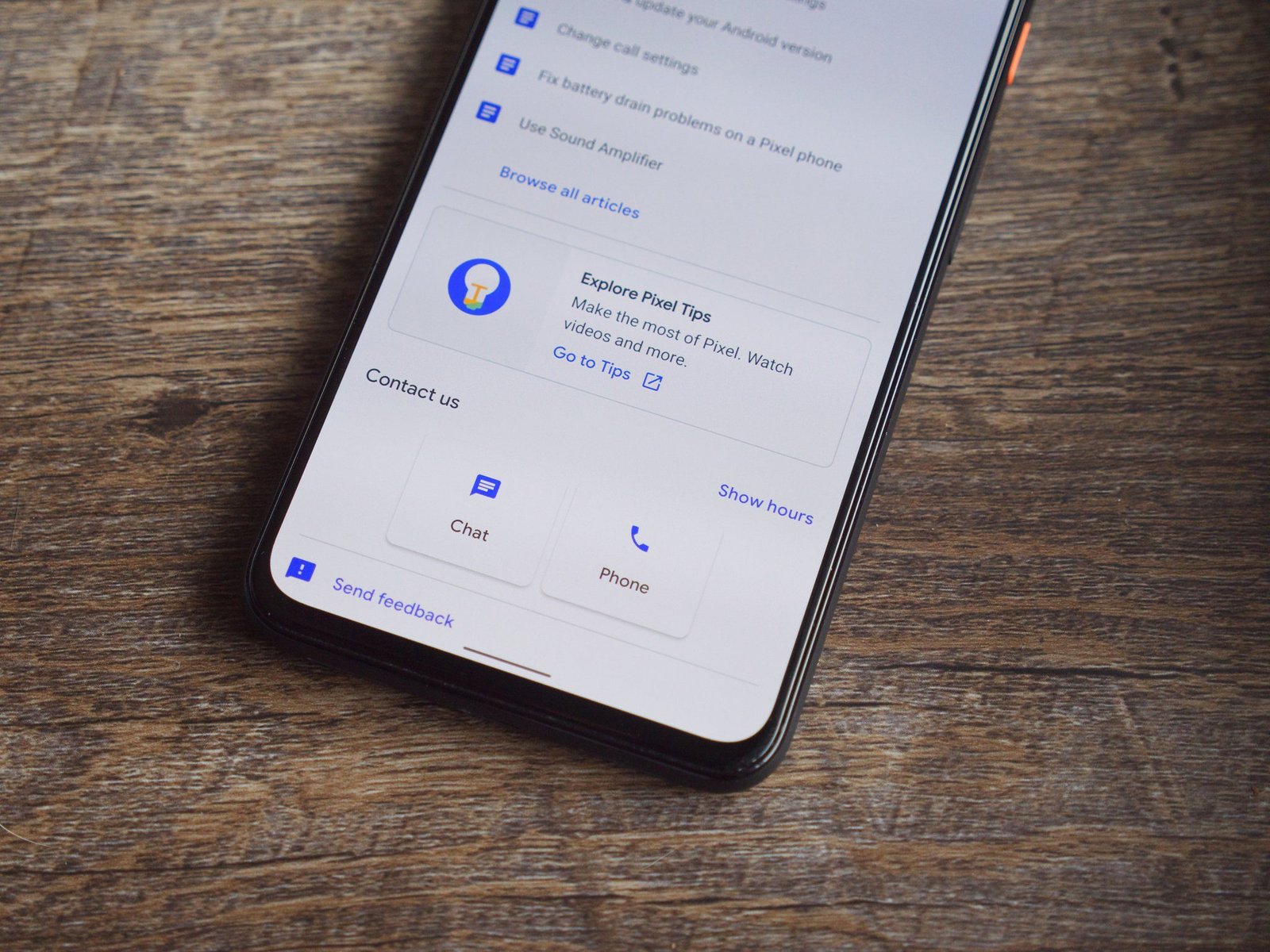 Contacting Google Pixel Support