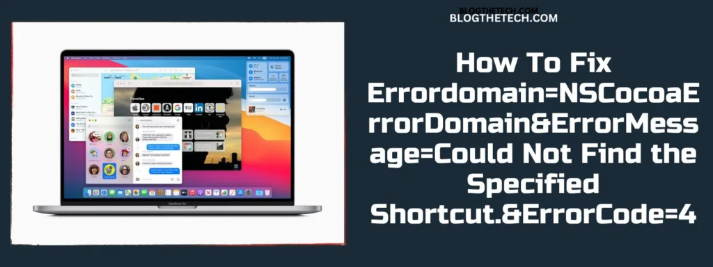 Fix Errordomain=NSCocoaErrorDomain&ErrorMessage=Could Not Find the Specified Shortcut.&ErrorCode=4