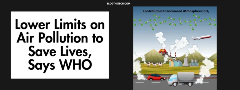 Lower Limits on Air Pollution to Save Lives, Says WHO