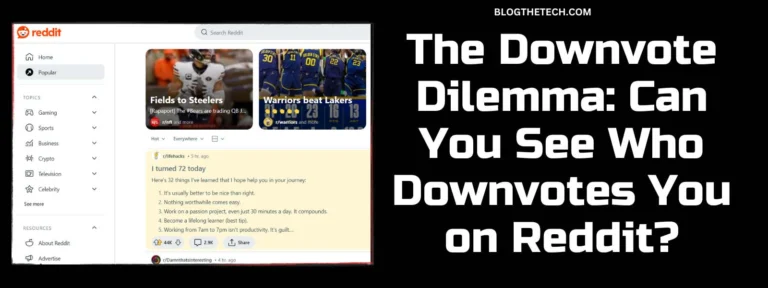 The Downvote Dilemma: Can You See Who Downvotes You on Reddit?