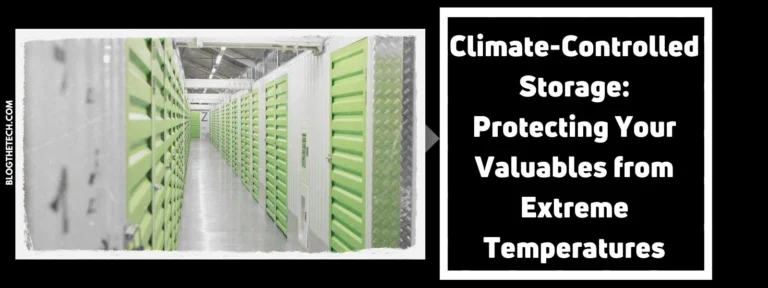 Climate-Controlled Storage: Protecting Your Valuables from Extreme Temperatures