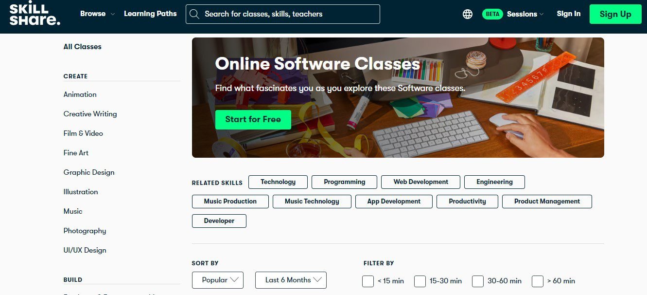 Skillshare Free Online Learning Platform