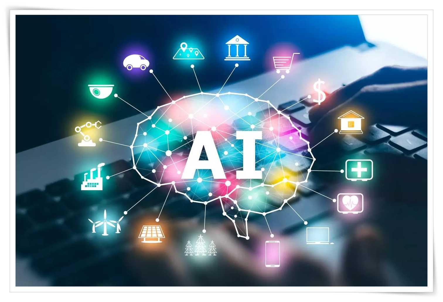 An office environment where AI tools are integrated, helping workers streamline processes and improve efficiency in their tasks.