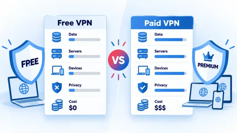 Free VPN vs Paid VPN: Privacy, Limits, Speed, and Cost